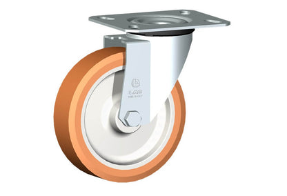 WHEEL A 150X40/50 PLAIN BORE SWIVEL FORKM22