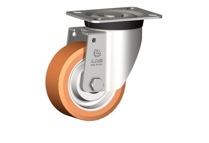 WHEEL A 100X40/40 INOX RB SWIVEL FORK X40L/50