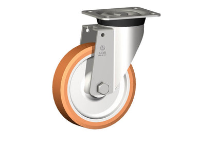WHEEL A 175X40/50 INOX ROLLER BEAR. SWIV X40/60
