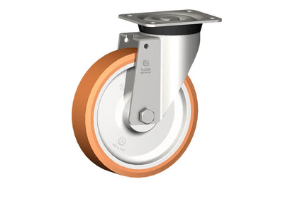 WHEEL A 200X50/60 INOX ROLLER BEARING SWIVEL FORK X40