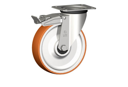 WHEEL N 200X50/60 CCX SWIVEL CAST. X20 +BRAKE