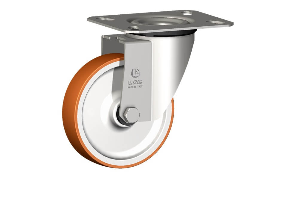 WHEEL N 125X30/40 INOX RB SWIVEL FORK X20/50