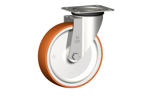 WHEEL N 200X50/60 PLAIN BORE SWIVEL FORKX20