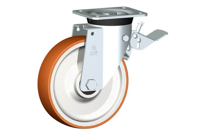 WHEEL N 200X50/60 BALL BEARING SWIVEL FORK M40 + BRAKE