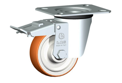 WHEEL N80X25/40 RB SWIVEL FORK M22 + BRAKE