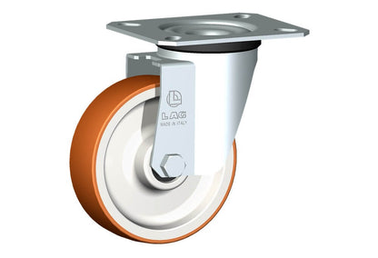 WHEEL N 100X30/40 RB SWIVEL FORK M22