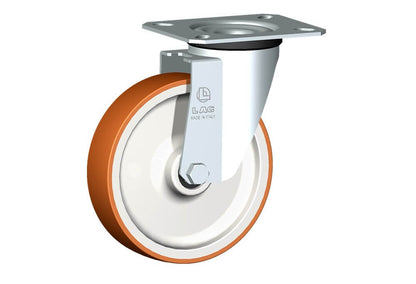 WHEEL N 125X30/40 RB SWIVEL FORK M22/40