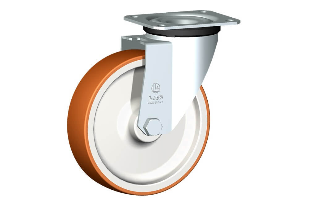 WHEEL N 150X40/50 PLAIN BORE SWIVEL M22L