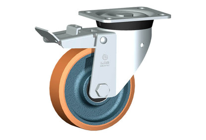 WHEEL Z 150X40/50 BB SWIVEL FORK M40/60 + BRAKE