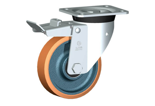 WHEEL Z 150X40/50 BB SWIVEL FORK M40/60 + BRAKE