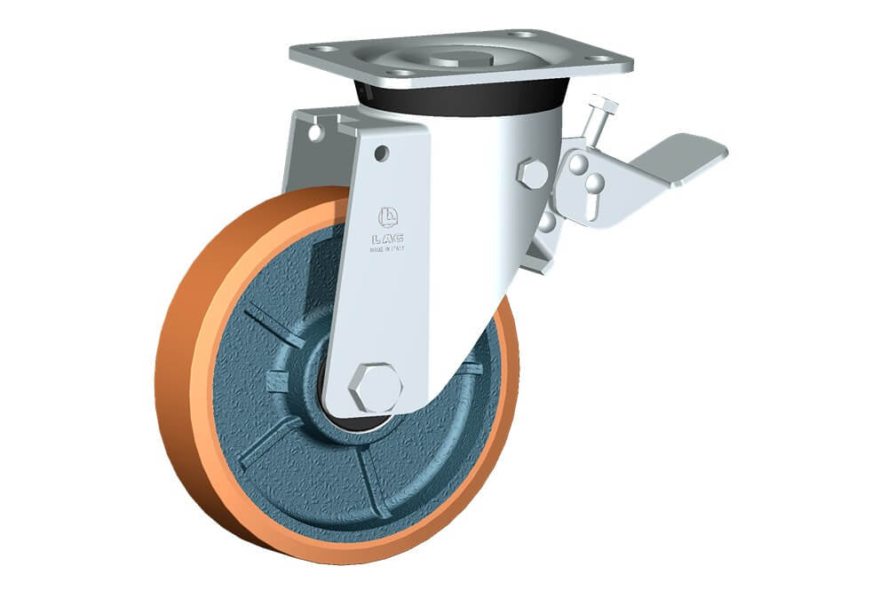 WHEEL Z 175X40/50 BB SWIVEL FORK M40/60 + BRAKE