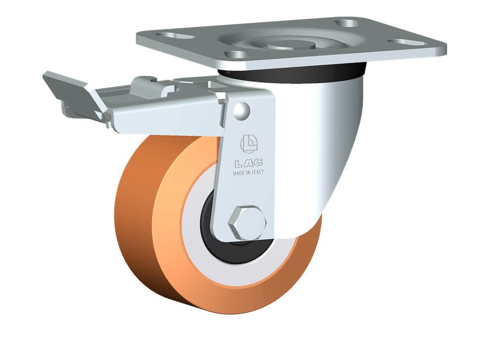 WHEEL Z 100X50/50 BB SWIVEL FORK P60 + BRAKE