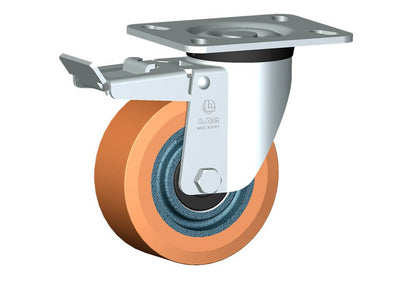 WHEEL Z 125X50/50 BB SWIVEL FORK P60 + BRAKE