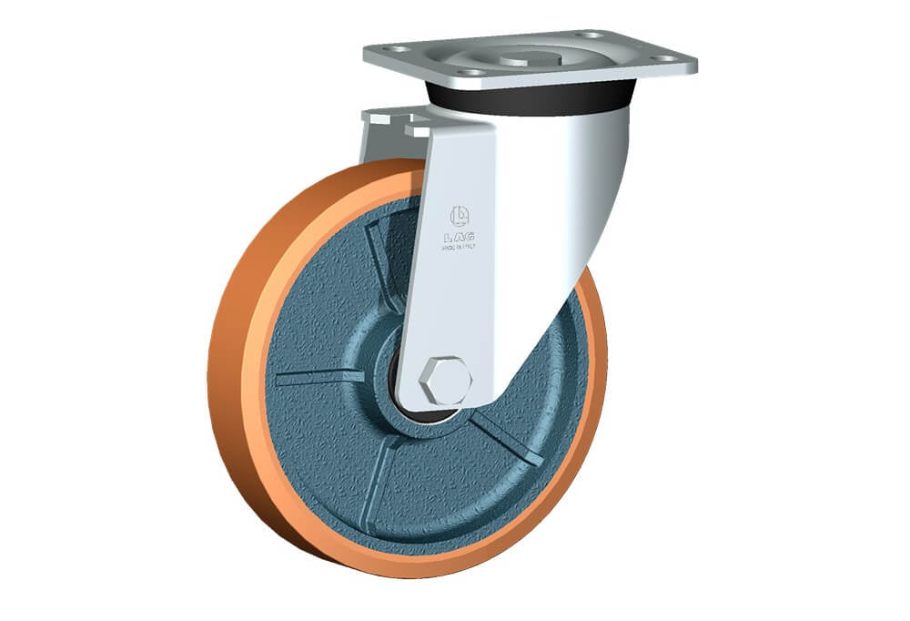 WHEEL Z 200X40/50 BB SWIVEL FORK P60/60