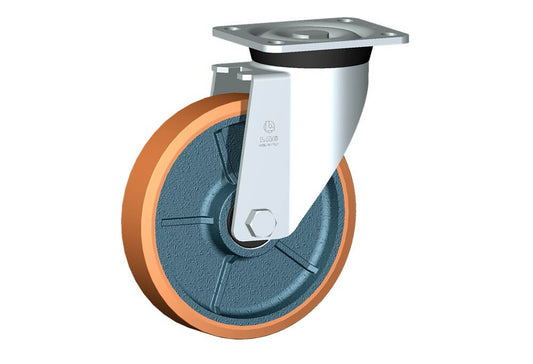 WHEEL Z 200X40/50 BB SWIVEL FORK P60/60