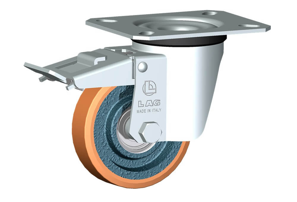 WHEEL Z80X20/18 BB SWIVEL FORK M22 + BRAKE