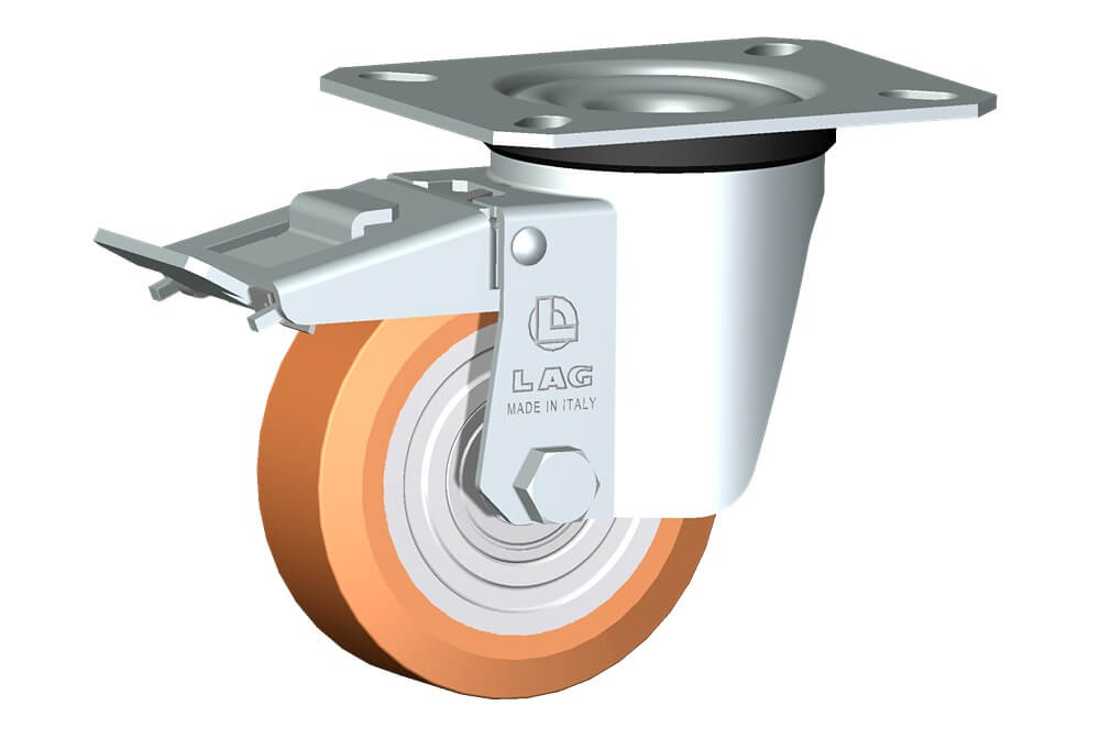 WHEEL Z82X28/28 BB SWIVEL FORK M22 + BRAKE