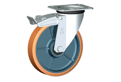 WHEEL Z 200X40/50 BB SWIVEL FORK M22 + BRAKE