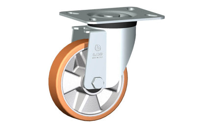 WHEEL T 125X30/40 BB SWIVEL FORK M40/50