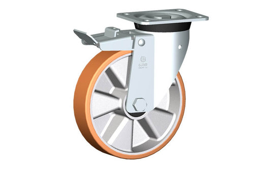 WHEEL T 200X50/60 BB SPG M40 +BRAKE
