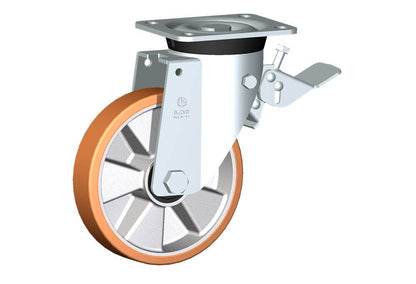 WHEEL T 175X40/50 COJINETE A RODILLOS SOPORTE GIRATORIO M40/60 + BRAKE