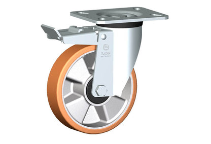 WHEEL T 150X40/50 BB SWIVEL FORK P60 + BRAKE