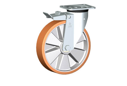 WHEEL T 250X60/60 BB SWIVEL P60 +BRAKE