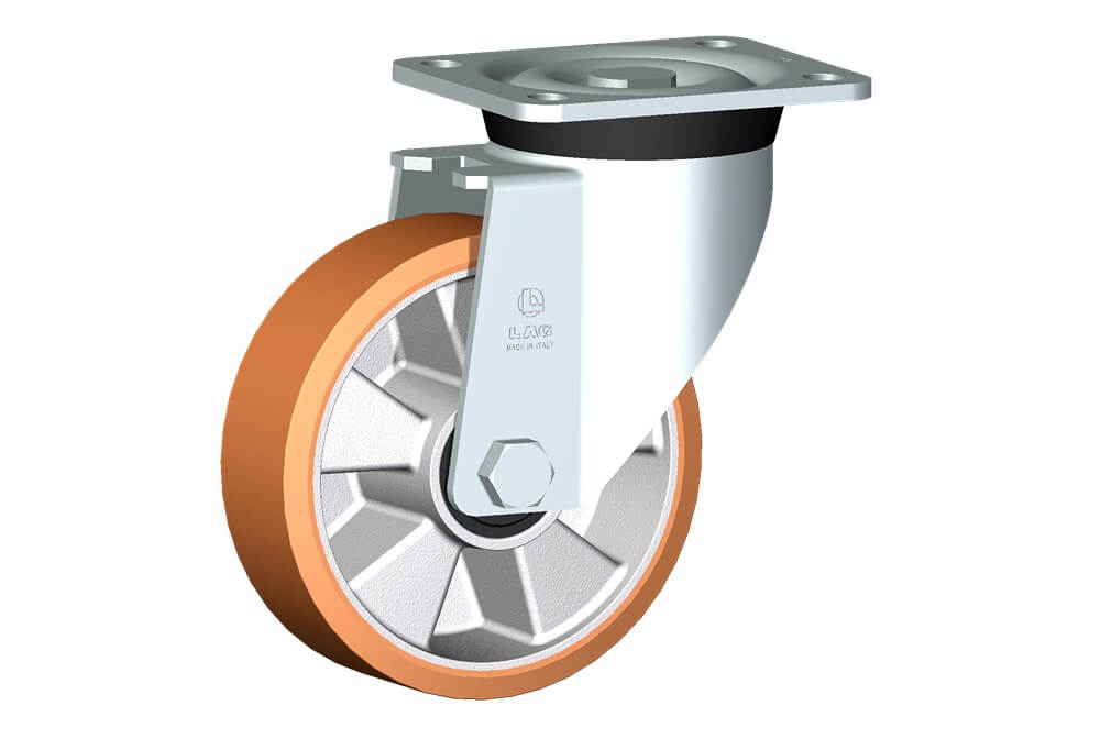 WHEEL T 160X50/60 RB SWIVEL FORK P60