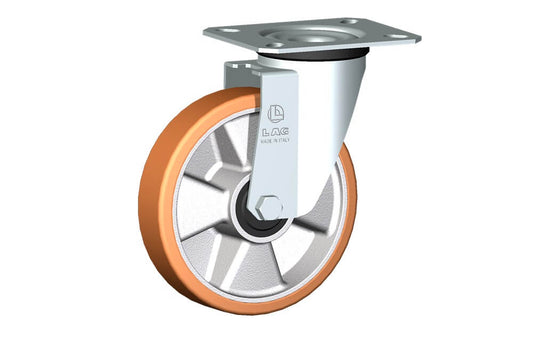 WHEEL T 125X30/40 RB SWIVEL FORK M22/40