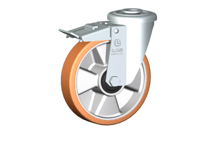WHEEL T 125X30 RB BOLT HOLE F.12 FORK M22/40 + BRAKE