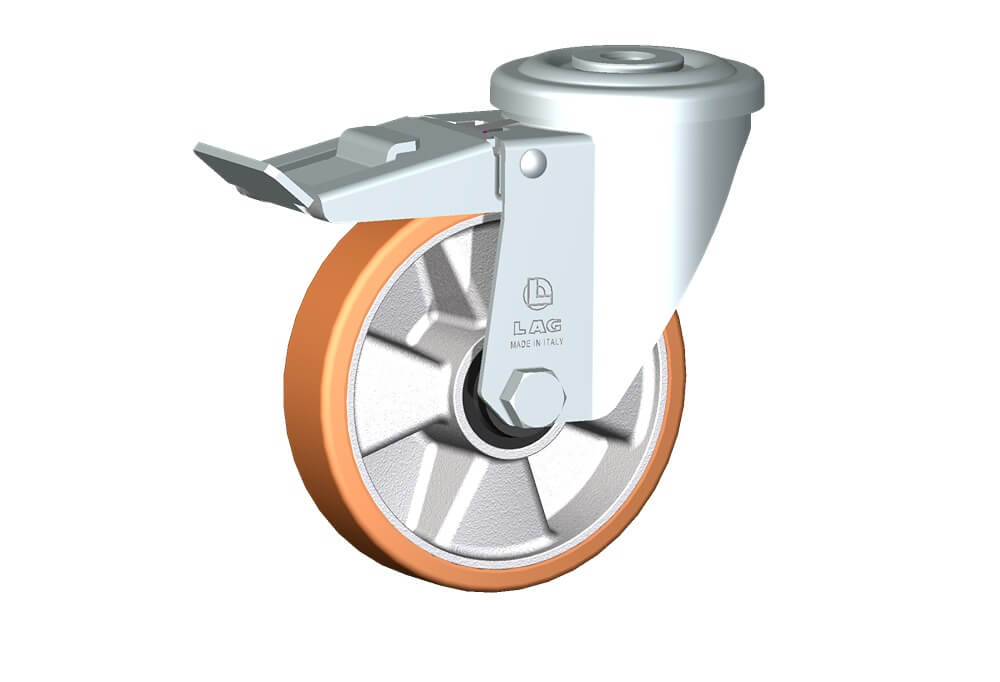 WHEEL T 125X30/40 RB BOLT HOLE F.14 FORK M22/50 + BRAKE