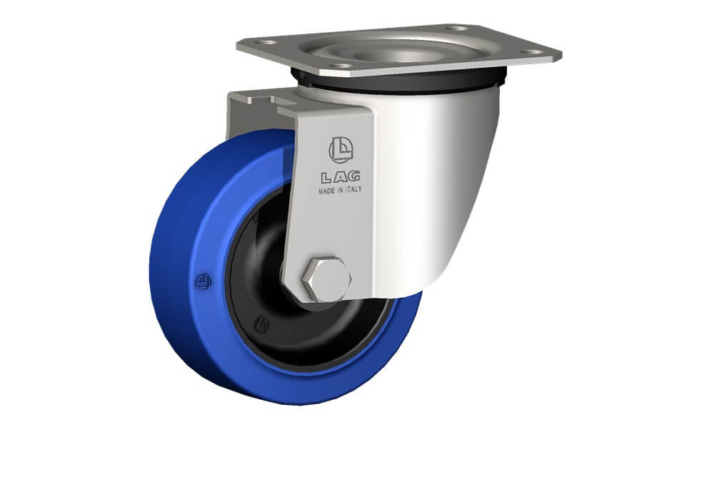 WHEEL LB 100X40/40 PLAIN BORE SWIVEL FORK X20L/50