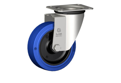 WHEEL LB 125X40/40 PLAIN BORE SWIVEL FORK X20L/50