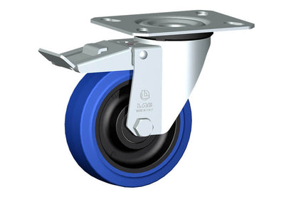 WHEEL LB 125X40/40 BB SWIVEL M22/50 +BRA KE