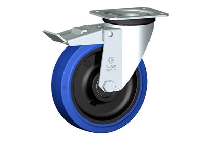 WHEEL LB 150X40/50 BB SWIVEL FORK M22L + BRAKE