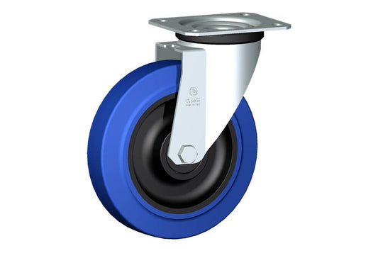 WHEEL LB 200X50/60 BB SWIVEL FORK M22