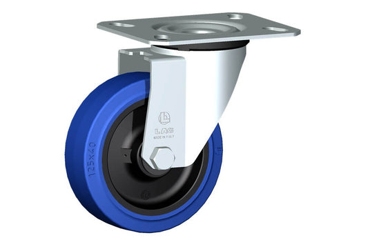 WHEEL LB 125X40/40 RB SWIVEL M22/50