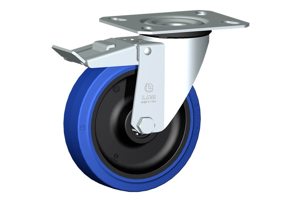 WHEEL LB 150X40/50 RB SWIVEL M22 +BRAKE