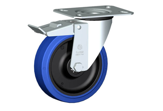 WHEEL LB 150X40/50 RB SWIVEL M22 +BRAKE