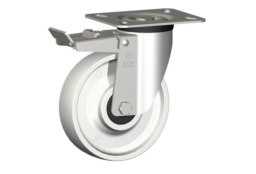 WHEEL P 150X40/50 BBX SWIV X40 +BRAKE