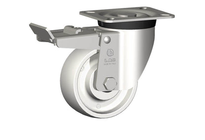 WHEEL P 100X40/40 RB SWIVEL FORK X40L/50 + BRAKE