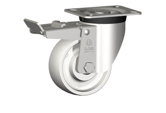 WHEEL P 100X40/40 RB SWIVEL FORK X40L/50 + BRAKE