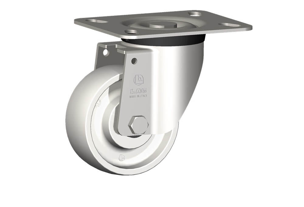 WHEEL P 100X40/40 INOX ROLLER B. SWIVEL FORK X40/50