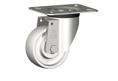WHEEL P 100X40/40 INOX ROLLER B. SWIVEL FORK X40/50