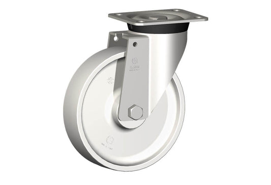WHEEL P 200X50/60 INOX ROLLER BRGS INOX SWIVEL FORK X40