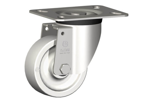 WHEEL P 100X37/40 HD PB INOX SWIVEL FORK X40/50