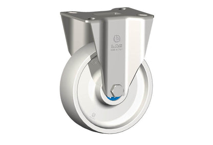 WHEEL P 125X40/50 INOX ROLLER BRGS. INOX FIXED FORK X40L