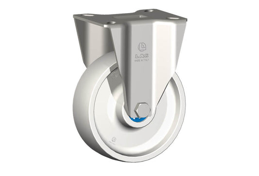 WHEEL P 125X40/50 INOX ROLLER BRGS. INOX FIXED FORK X40L
