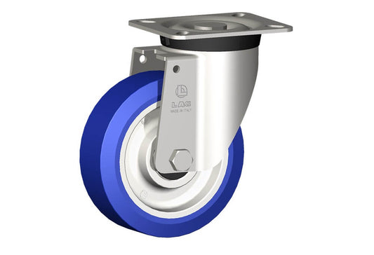 WHEEL AS 125X40/40 INOX BALL BEARINGS INOX SWIVEL FORK X40L/50