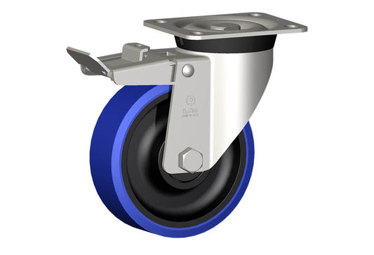WHEEL AS 160X50/60 INOX BB SWL X40 +BR